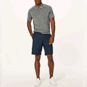 Lululemon Commissioner Shorts Stretch 9" Navy Blue Mens Size 32 LM7AK3S Golf